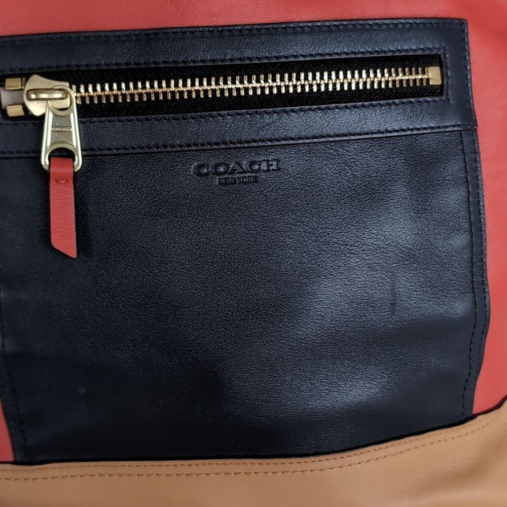 COACH Limited Edition Legacy Collection With Red❤️ Leather Tassel Detailing - Picture 4 of 15